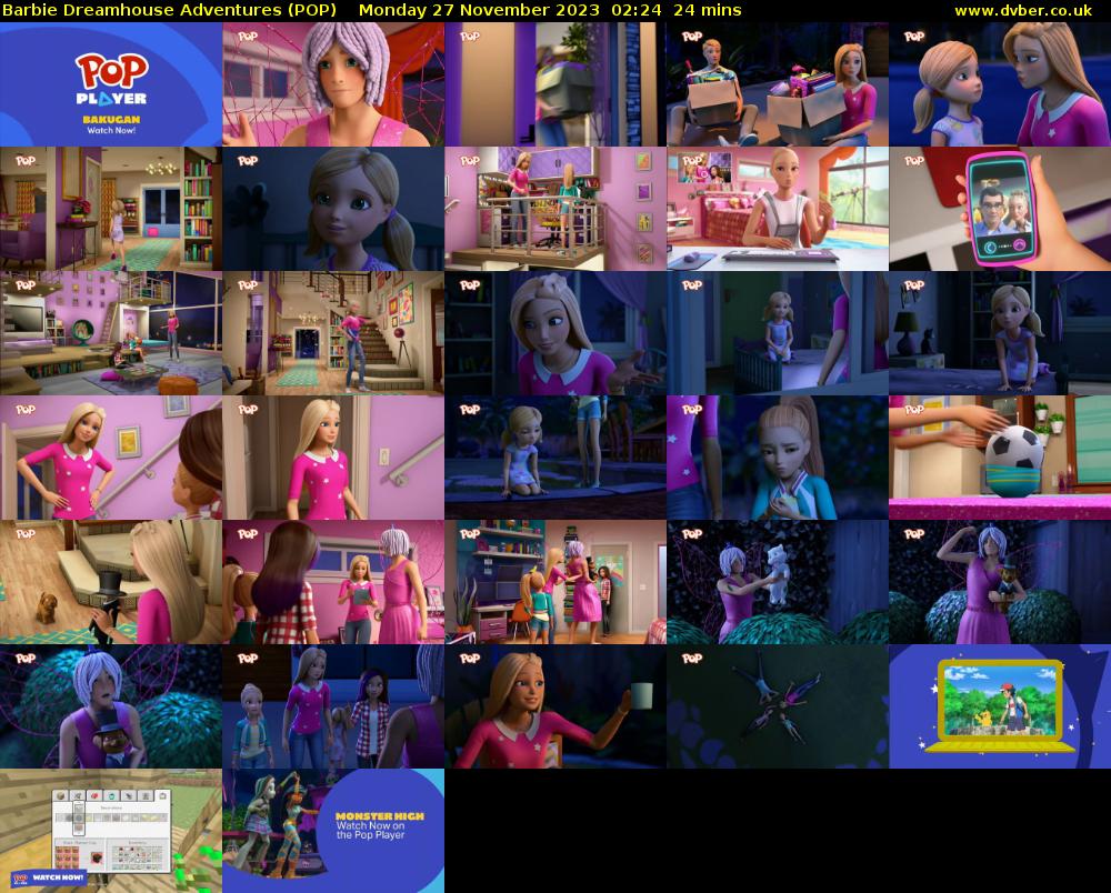Barbie Dreamhouse Adventures (POP) Monday 27 November 2023 02:24 - 02:48