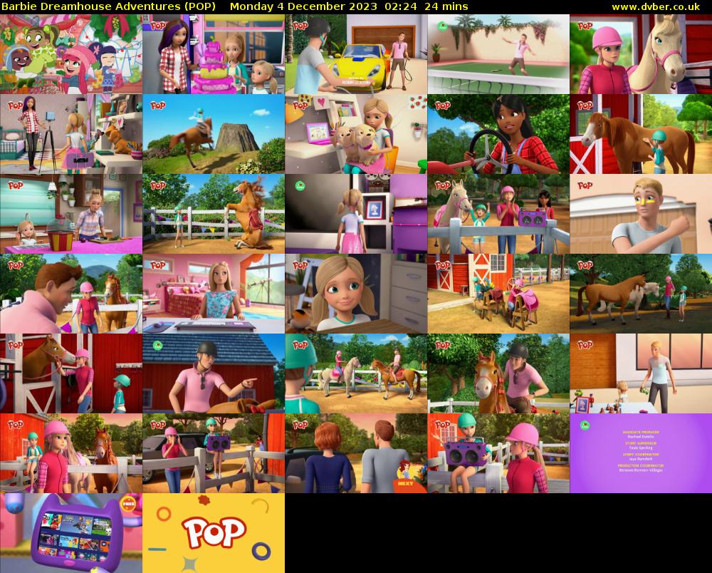Barbie Dreamhouse Adventures (POP) Monday 4 December 2023 02:24 - 02:48