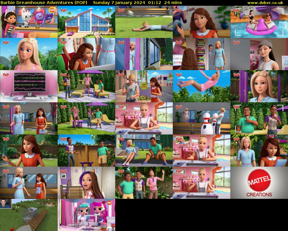 Barbie Dreamhouse Adventures (POP) Sunday 7 January 2024 01:12 - 01:36
