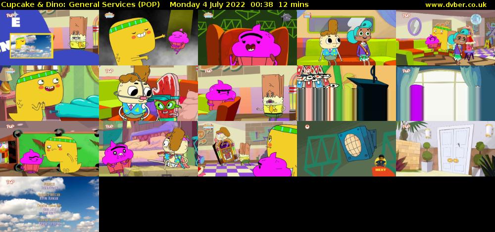 Cupcake & Dino: General Services (POP) Monday 4 July 2022 00:38 - 00:50