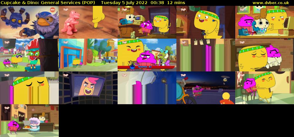 Cupcake & Dino: General Services (POP) Tuesday 5 July 2022 00:38 - 00:50