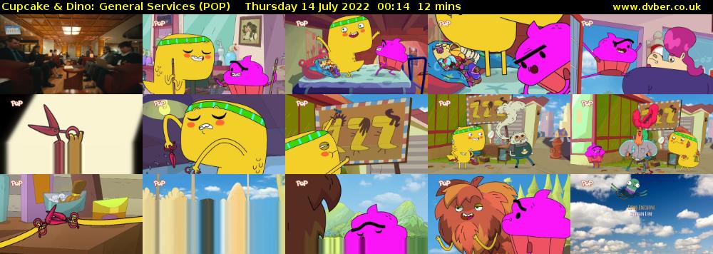 Cupcake & Dino: General Services (POP) Thursday 14 July 2022 00:14 - 00:26