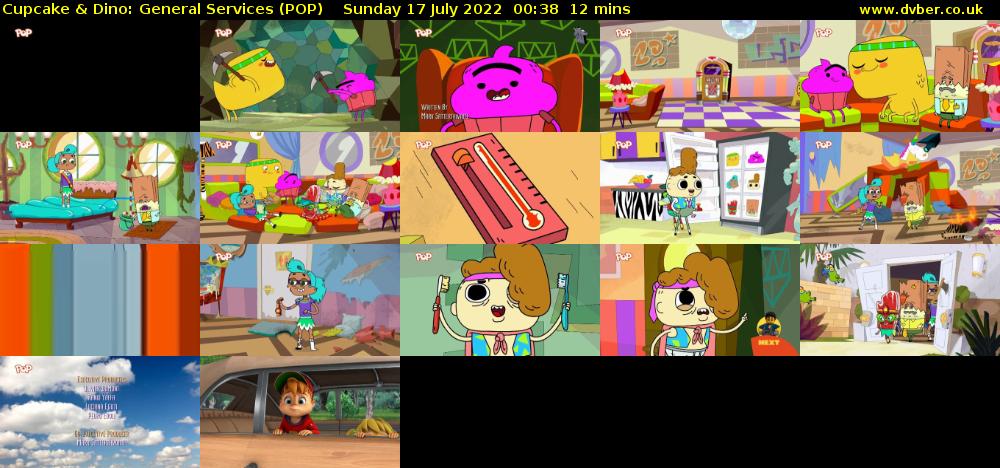 Cupcake & Dino: General Services (POP) Sunday 17 July 2022 00:38 - 00:50