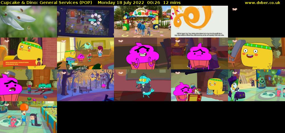 Cupcake & Dino: General Services (POP) Monday 18 July 2022 00:26 - 00:38