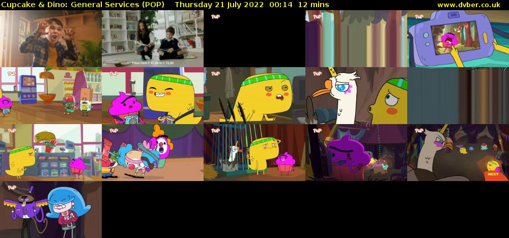 Cupcake & Dino: General Services (POP) Thursday 21 July 2022 00:14 - 00:26
