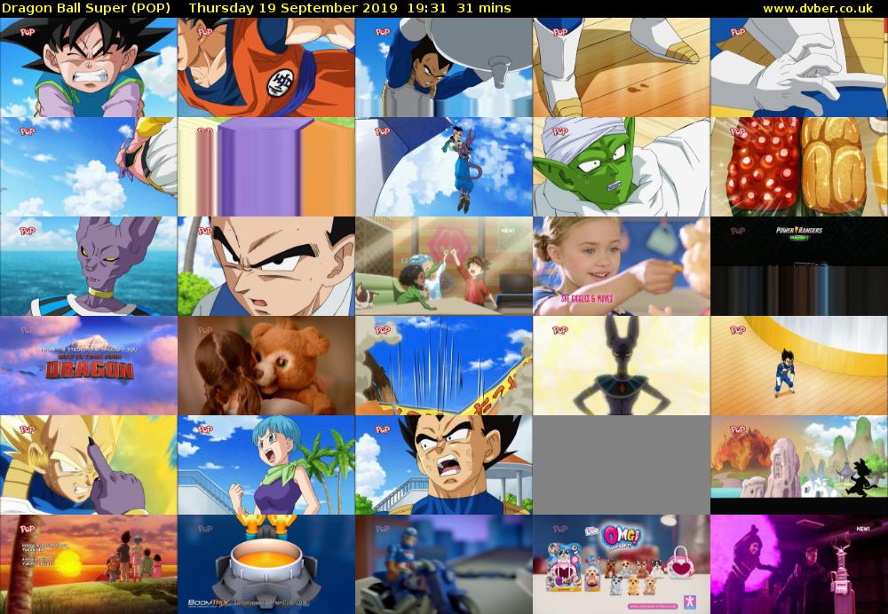 Dragon Ball Super (POP) Thursday 19 September 2019 19:31 - 20:02