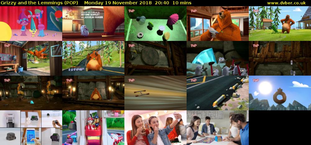 Grizzy and the Lemmings (POP) Monday 19 November 2018 20:40 - 20:50
