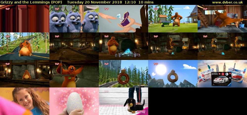 Grizzy and the Lemmings (POP) Tuesday 20 November 2018 12:10 - 12:20