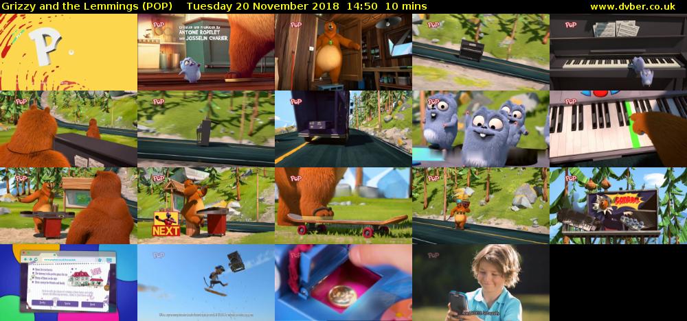 Grizzy and the Lemmings (POP) Tuesday 20 November 2018 14:50 - 15:00