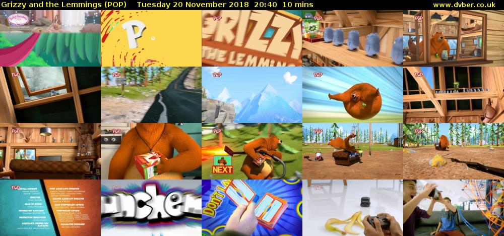 Grizzy and the Lemmings (POP) Tuesday 20 November 2018 20:40 - 20:50