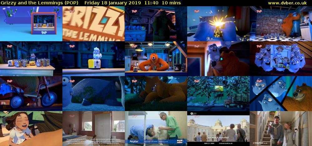 Grizzy and the Lemmings (POP) Friday 18 January 2019 11:40 - 11:50