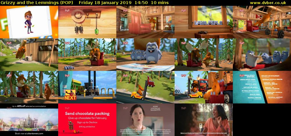 Grizzy and the Lemmings (POP) Friday 18 January 2019 14:50 - 15:00