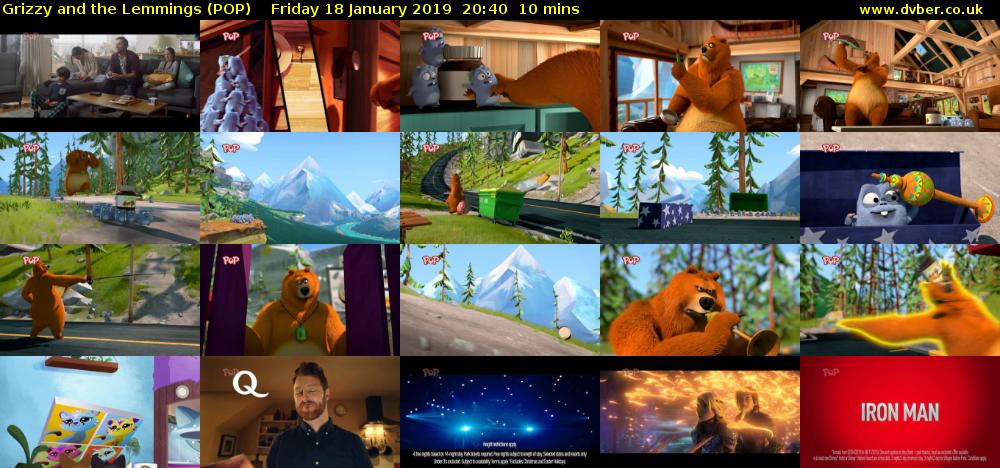 Grizzy and the Lemmings (POP) Friday 18 January 2019 20:40 - 20:50