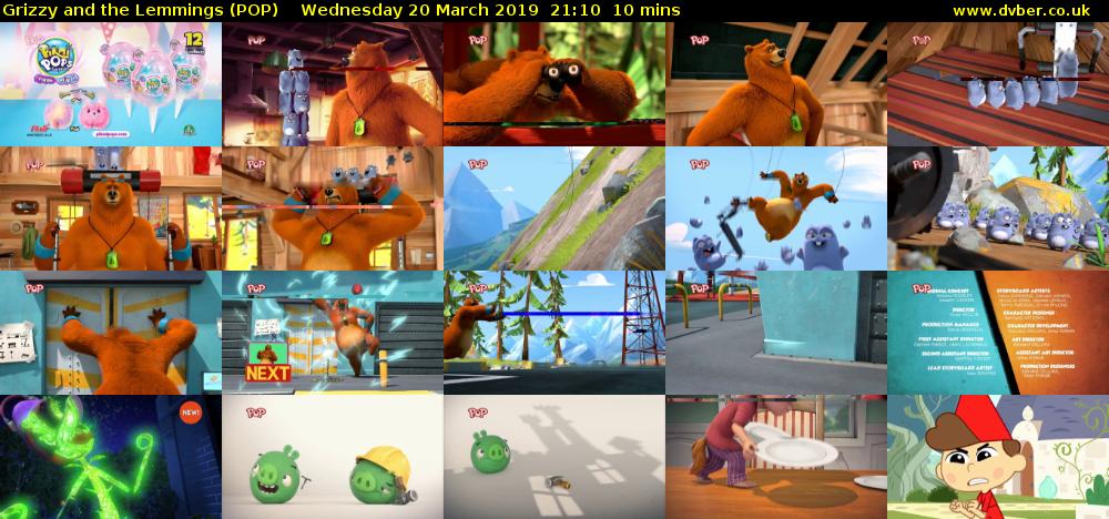 Grizzy and the Lemmings (POP) Wednesday 20 March 2019 21:10 - 21:20