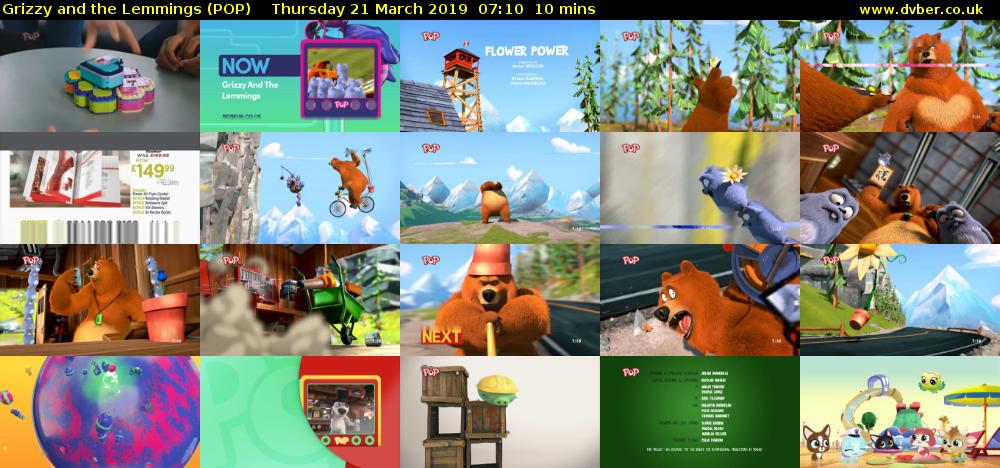 Grizzy and the Lemmings (POP) Thursday 21 March 2019 07:10 - 07:20
