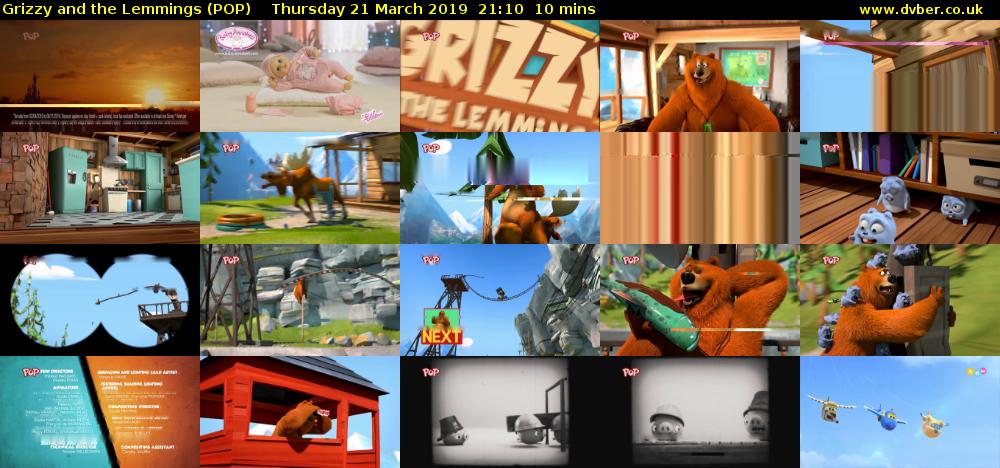 Grizzy and the Lemmings (POP) Thursday 21 March 2019 21:10 - 21:20