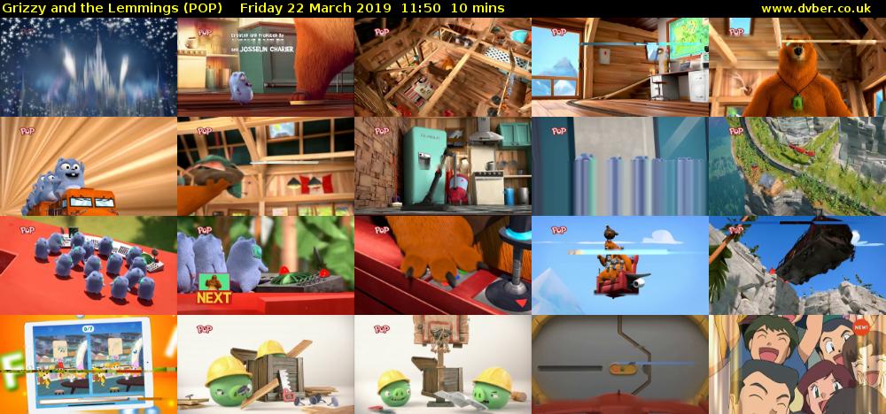 Grizzy and the Lemmings (POP) Friday 22 March 2019 11:50 - 12:00