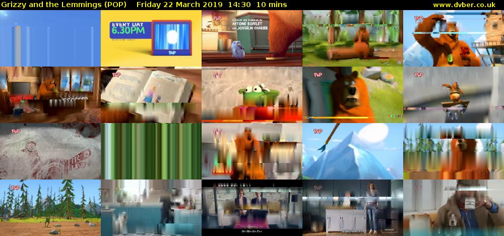 Grizzy and the Lemmings (POP) Friday 22 March 2019 14:30 - 14:40