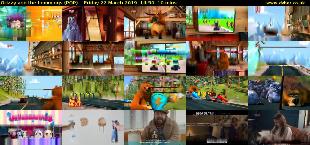 Grizzy and the Lemmings (POP) Friday 22 March 2019 14:50 - 15:00