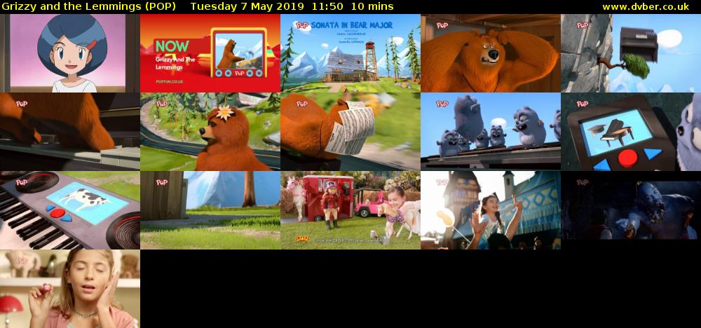 Grizzy and the Lemmings (POP) Tuesday 7 May 2019 11:50 - 12:00