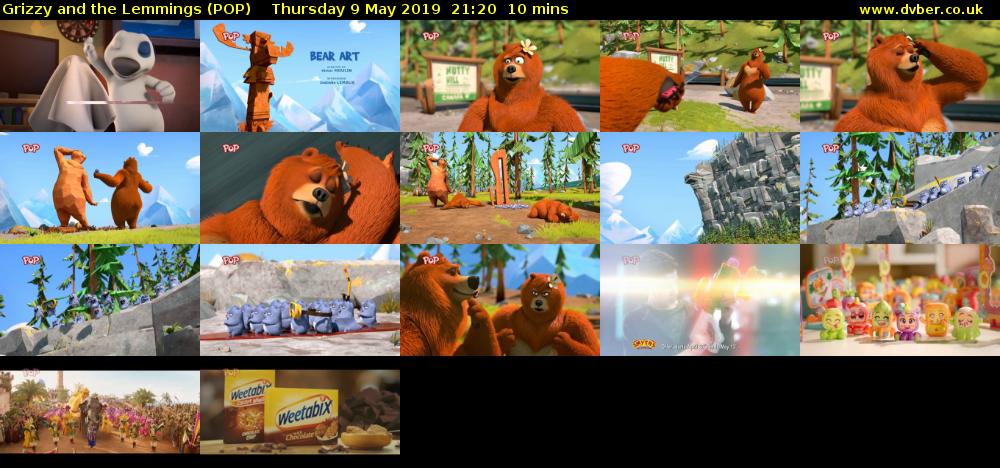 Grizzy and the Lemmings (POP) Thursday 9 May 2019 21:20 - 21:30