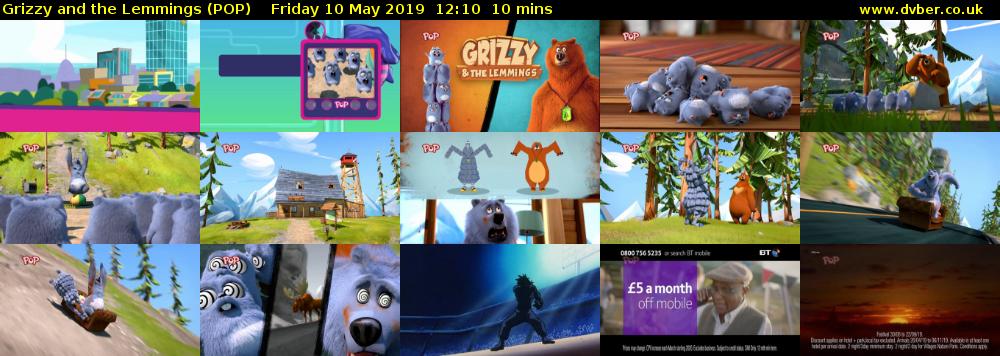 Grizzy and the Lemmings (POP) Friday 10 May 2019 12:10 - 12:20
