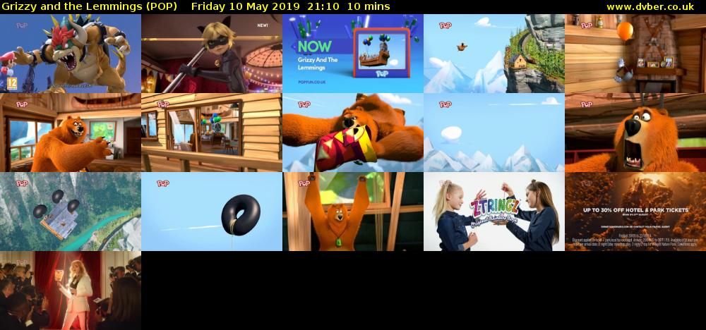 Grizzy and the Lemmings (POP) Friday 10 May 2019 21:10 - 21:20