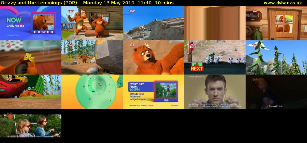 Grizzy and the Lemmings (POP) Monday 13 May 2019 11:40 - 11:50