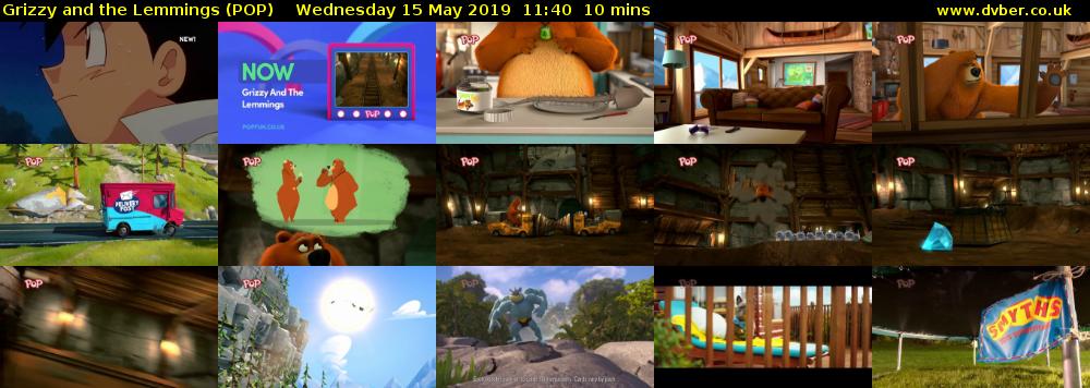 Grizzy and the Lemmings (POP) Wednesday 15 May 2019 11:40 - 11:50