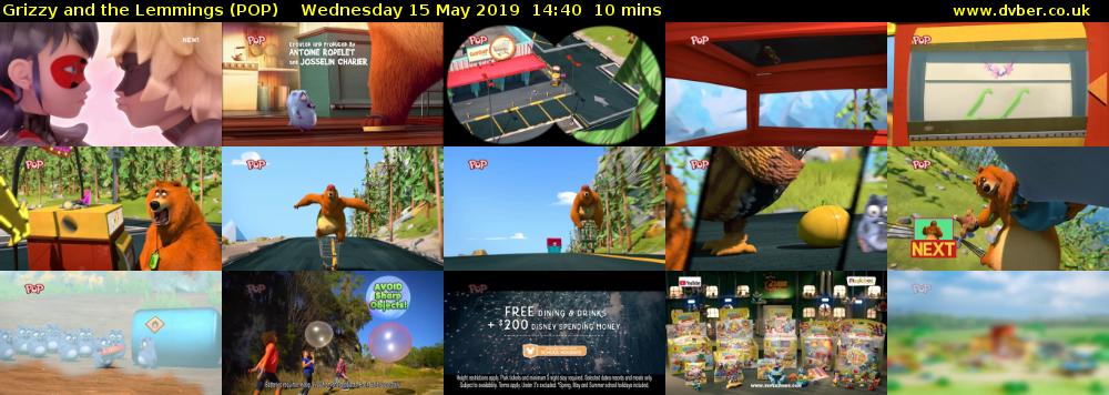 Grizzy and the Lemmings (POP) Wednesday 15 May 2019 14:40 - 14:50
