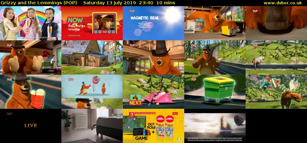 Grizzy and the Lemmings (POP) Saturday 13 July 2019 23:40 - 23:50