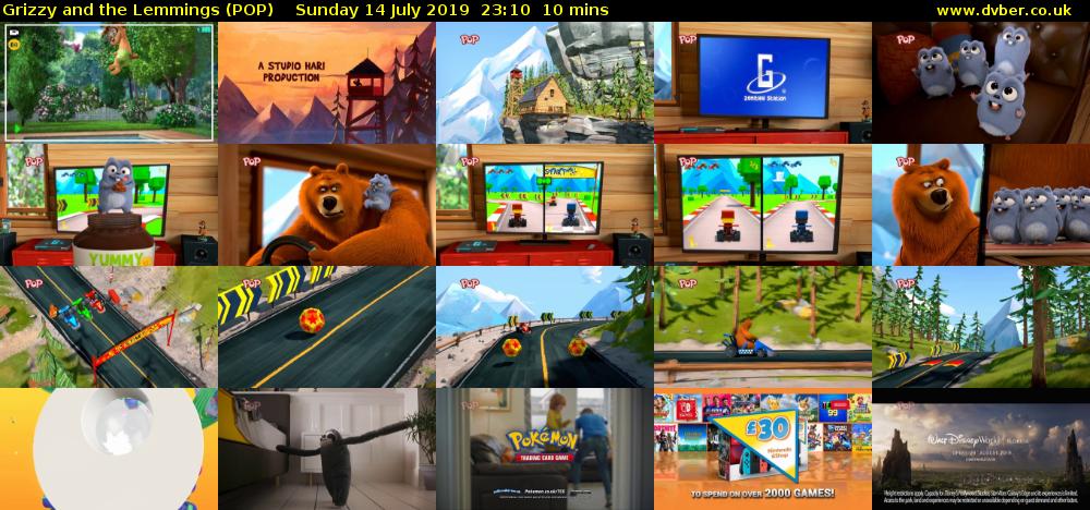 Grizzy and the Lemmings (POP) Sunday 14 July 2019 23:10 - 23:20