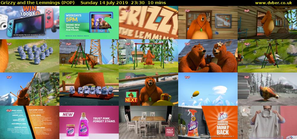 Grizzy and the Lemmings (POP) Sunday 14 July 2019 23:30 - 23:40