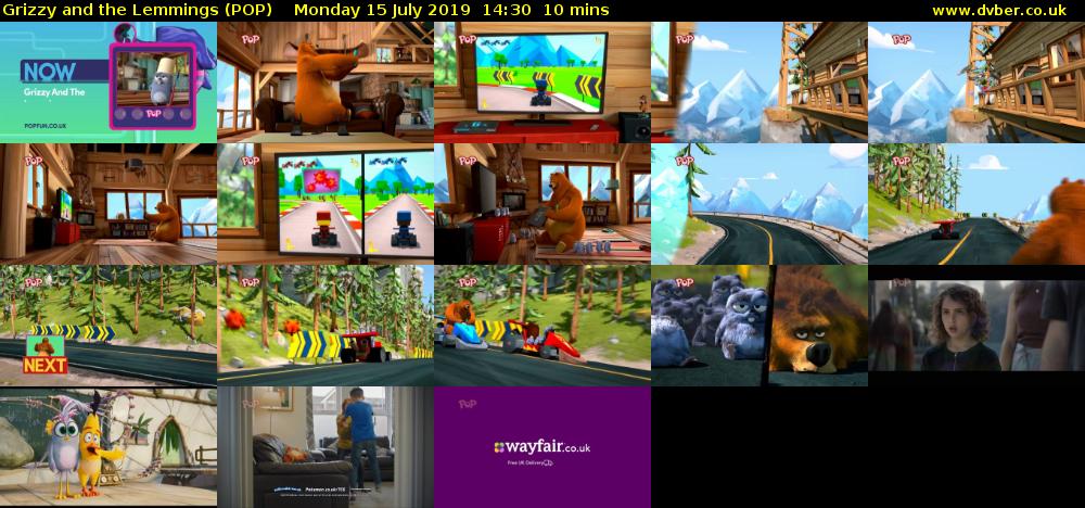 Grizzy and the Lemmings (POP) Monday 15 July 2019 14:30 - 14:40