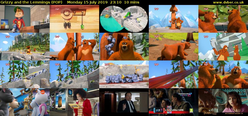 Grizzy and the Lemmings (POP) Monday 15 July 2019 23:10 - 23:20
