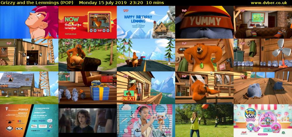 Grizzy and the Lemmings (POP) Monday 15 July 2019 23:20 - 23:30