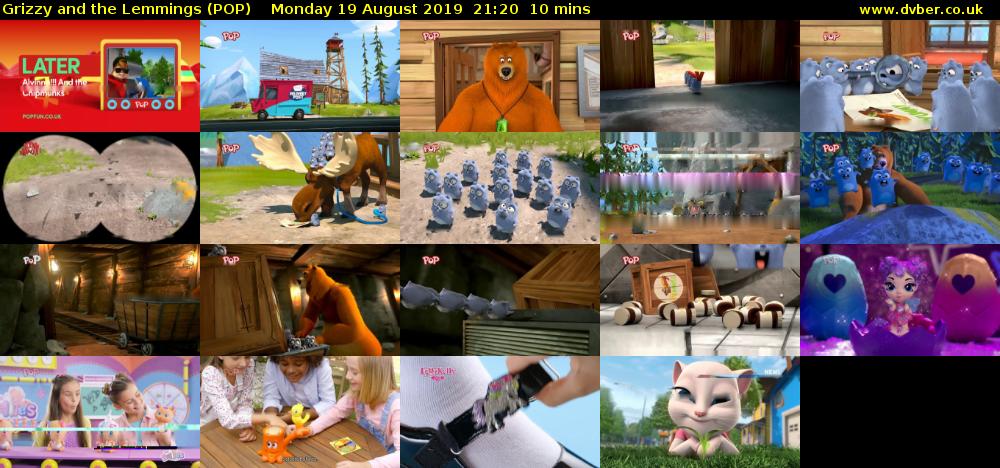 Grizzy and the Lemmings (POP) Monday 19 August 2019 21:20 - 21:30