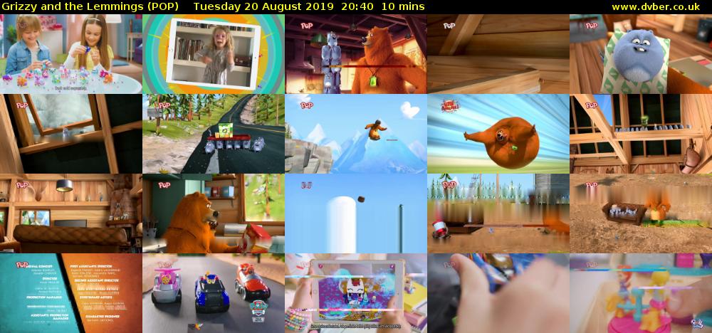Grizzy and the Lemmings (POP) Tuesday 20 August 2019 20:40 - 20:50