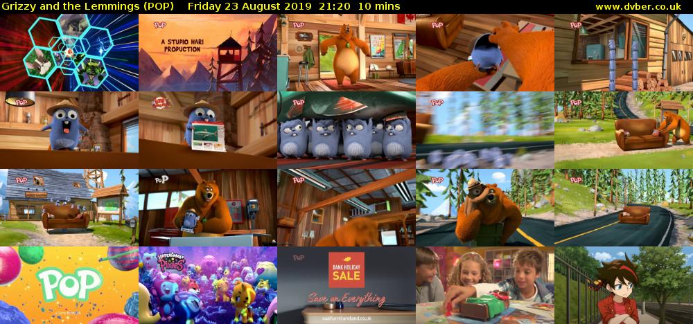 Grizzy and the Lemmings (POP) Friday 23 August 2019 21:20 - 21:30