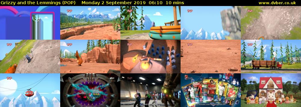Grizzy and the Lemmings (POP) Monday 2 September 2019 06:10 - 06:20