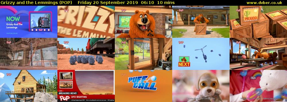 Grizzy and the Lemmings (POP) Friday 20 September 2019 06:10 - 06:20