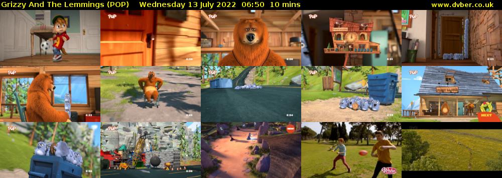 Grizzy and the Lemmings (POP) Wednesday 13 July 2022 06:50 - 07:00