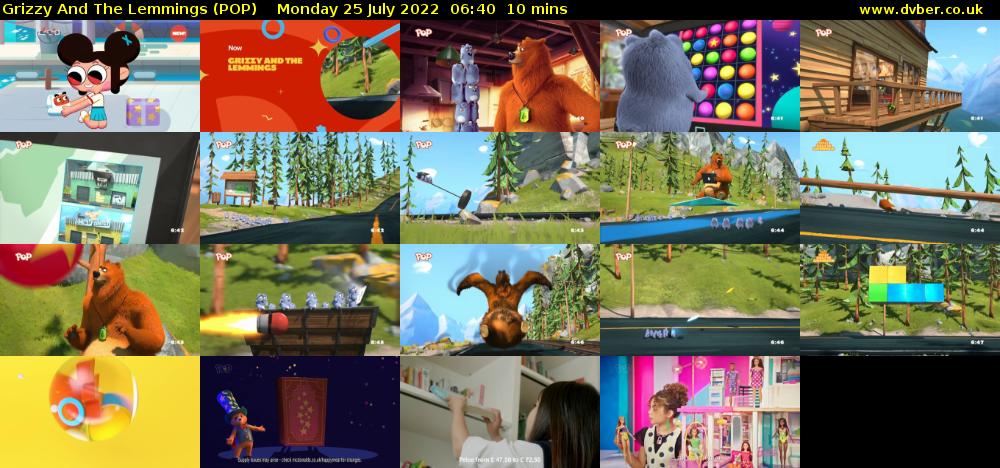 Grizzy and the Lemmings (POP) Monday 25 July 2022 06:40 - 06:50