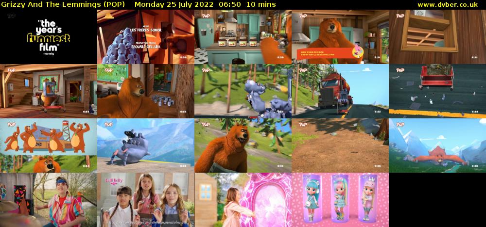 Grizzy and the Lemmings (POP) Monday 25 July 2022 06:50 - 07:00