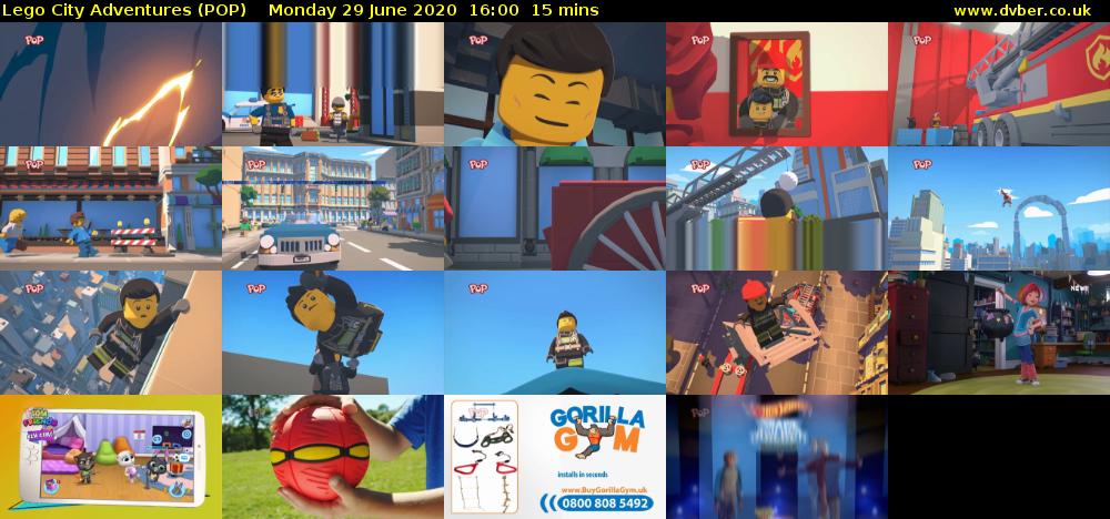 Lego City Adventures (POP) Monday 29 June 2020 16:00 - 16:15