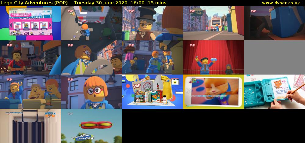 Lego City Adventures (POP) Tuesday 30 June 2020 16:00 - 16:15