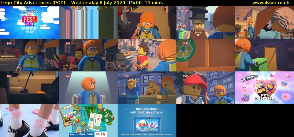 Lego City Adventures (POP) Wednesday 8 July 2020 15:00 - 15:15