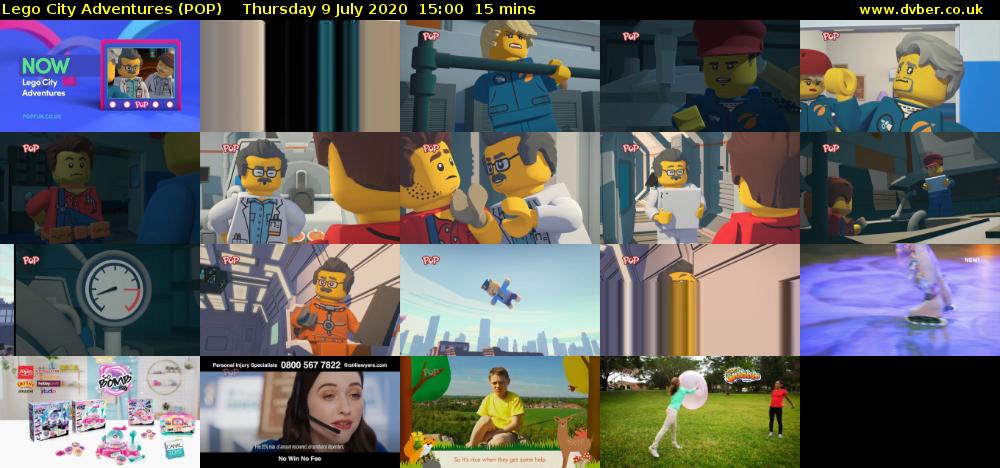 Lego City Adventures (POP) Thursday 9 July 2020 15:00 - 15:15