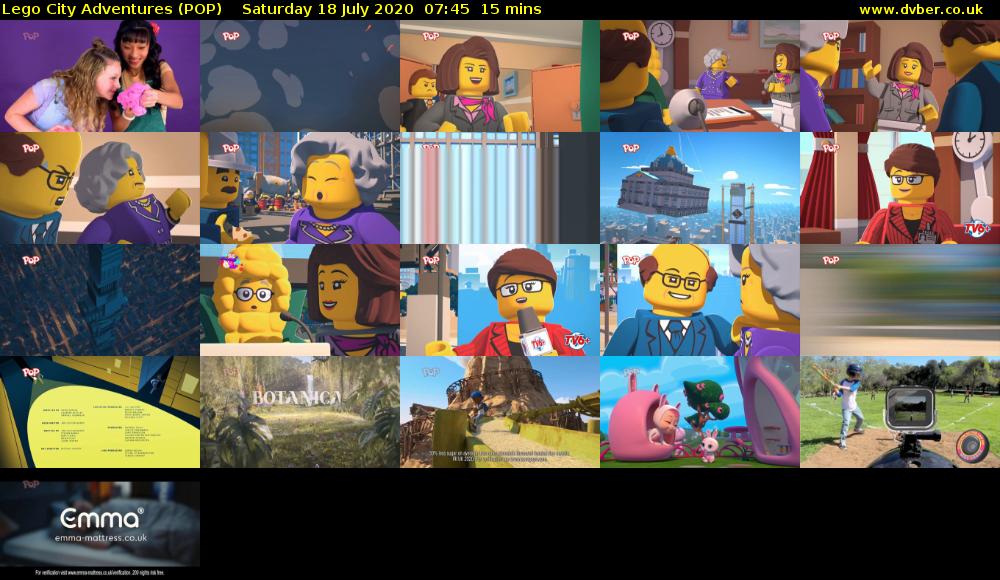 Lego City Adventures (POP) Saturday 18 July 2020 07:45 - 08:00