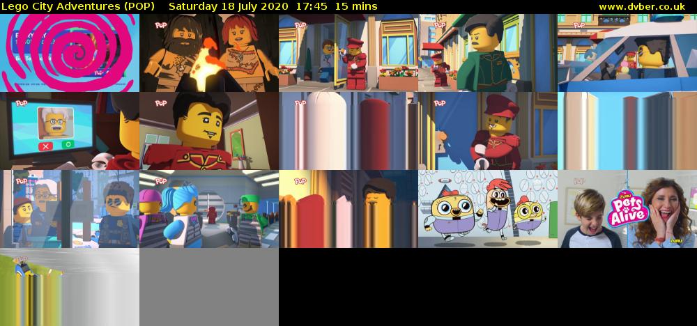 Lego City Adventures (POP) Saturday 18 July 2020 17:45 - 18:00